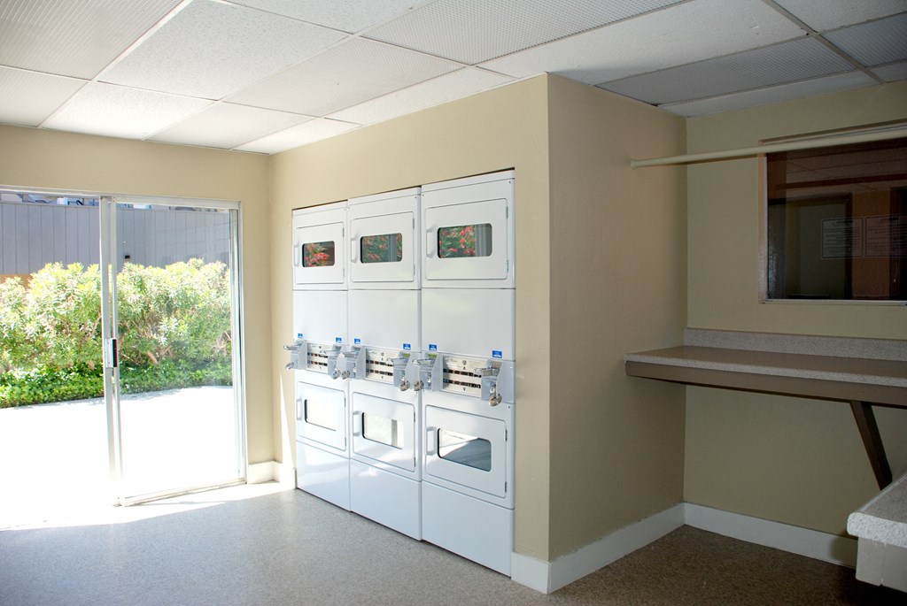 Laundry Facility at Villa Pacific Apartments in Oceanside, California.