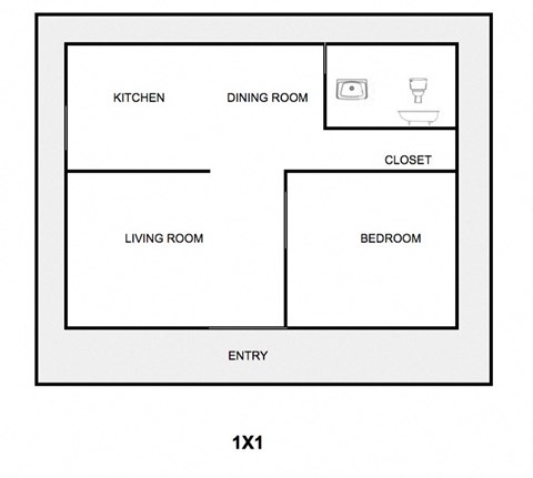 a floor plan of a small apartment