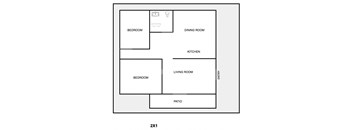 a floor plan of a small apartment