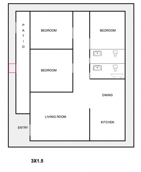 a floor plan of a small apartment
