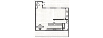 a drawing of a floor plan of a room