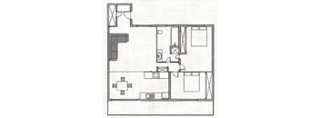 a drawing of a floor plan of a house