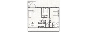 a drawing of a floor plan of a house