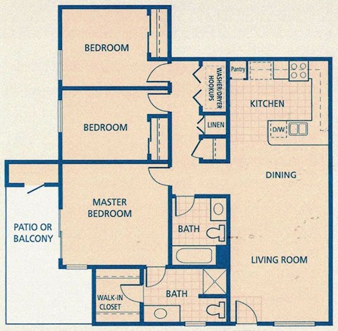 a floor plan of a house
