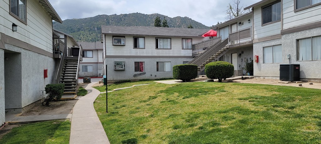 Great mountain views at Grand Oaks Apartments in Lake Elsinore, California.
