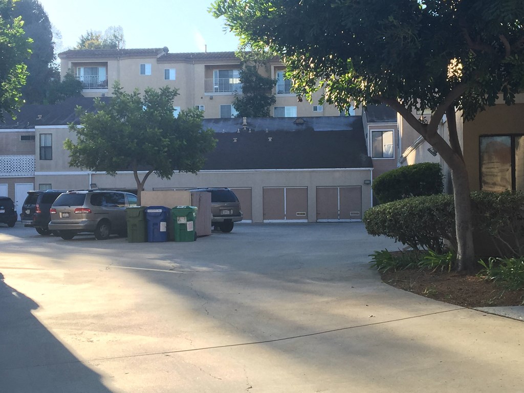 Detached garages at La Costa 15 Apartments in La Costa, CA.