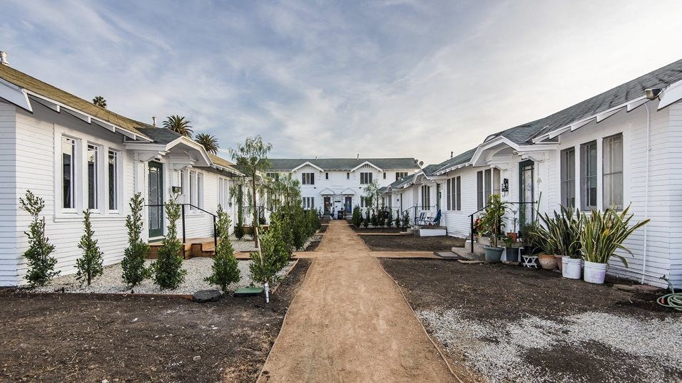 One bedroom apartment homes at Normal Village in Los Angeles, California.