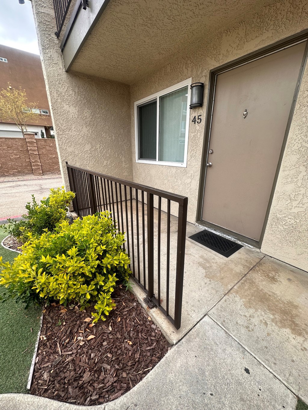 Apartment enterance at The Meadowlark Apartments in San Marcos.