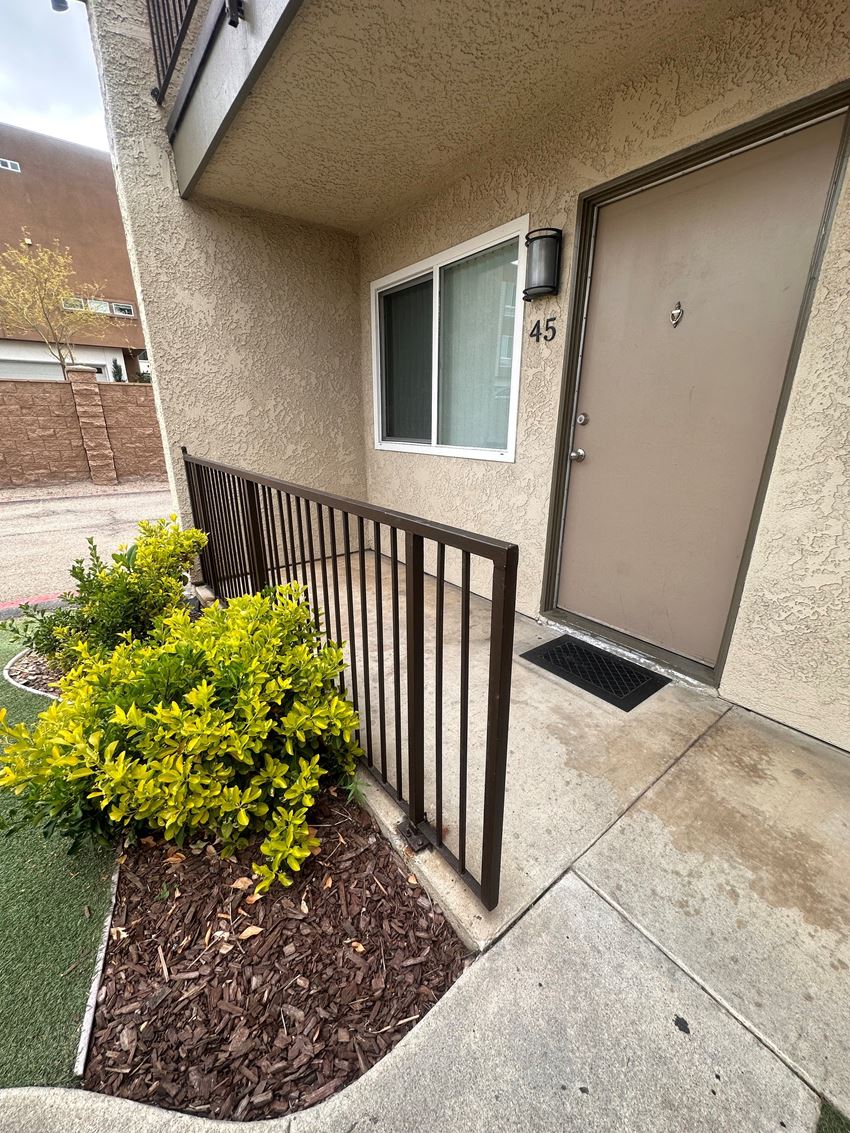 Apartment enterance at The Meadowlark Apartments in San Marcos. - Photo Gallery
