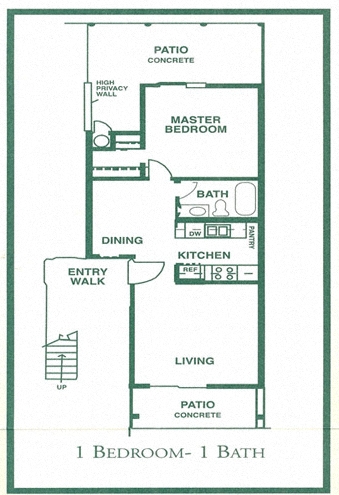 One-Bedroom Floor Plan