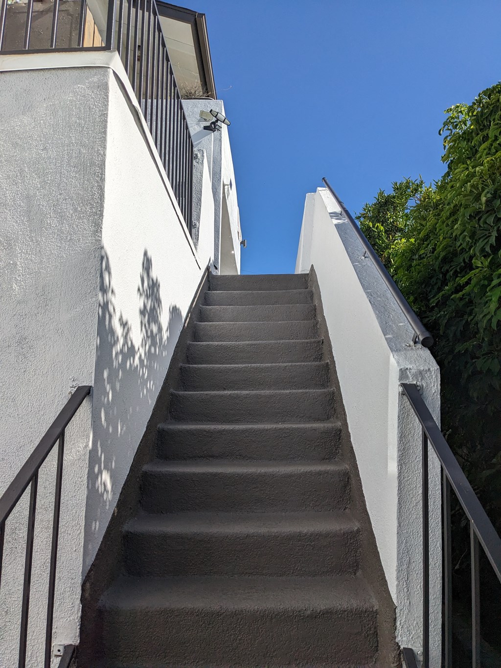 Stairway at The Hardison Apartments in Pasadena, California.