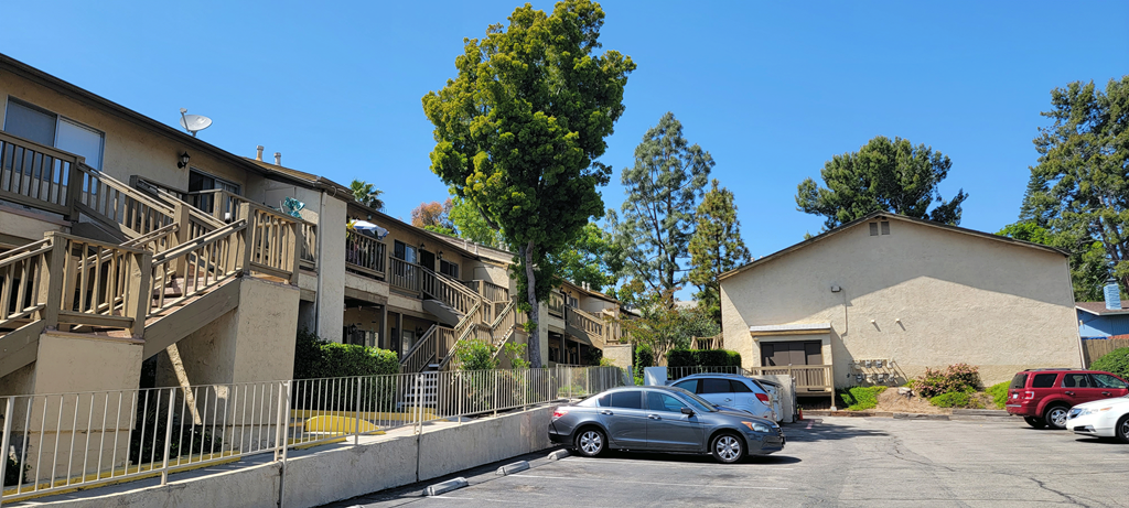 Back Parking Lot at Sierra Heights Apartments