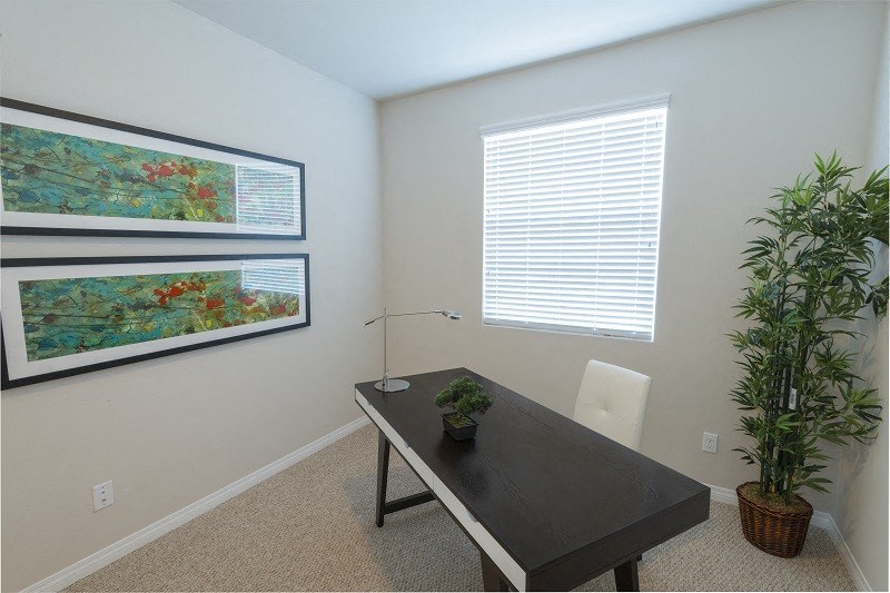 Surfside fourth bedroom/den at Costa Pointe Luxury Apartments in Carlsbad, California.