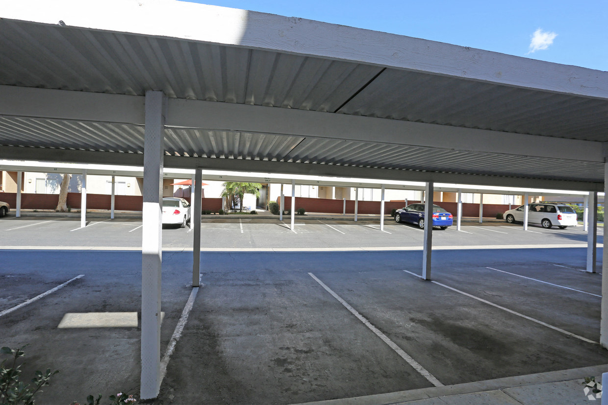 level street view of carports