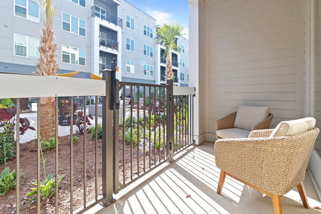 Patio outside of apartment
