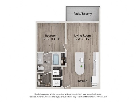 platform floor plan  wood flooring  the artisan residences
