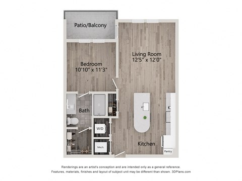 platform floor plan  wood flooring  the artisan residences