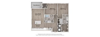 plan 2 bedroom with 2 baths 119