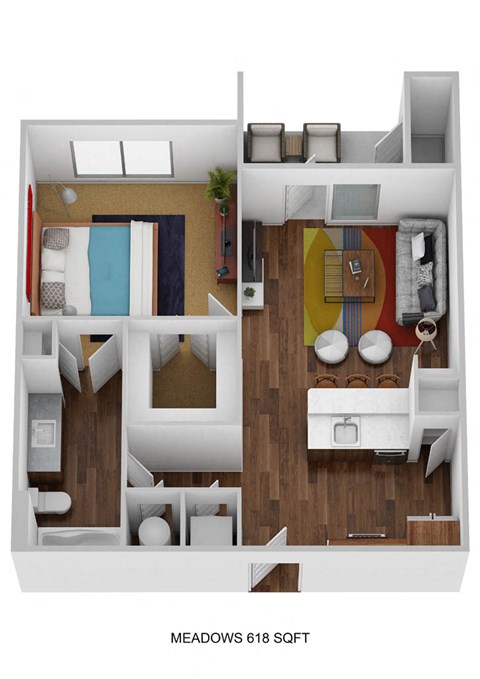 1 Bedroom A1A-M