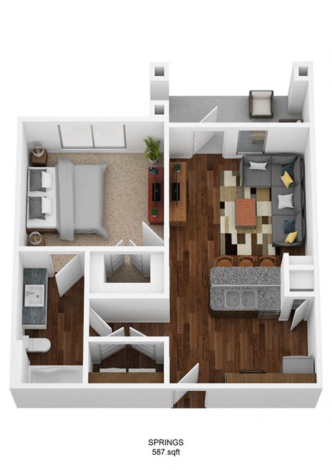 1 Bedroom A1A-S
