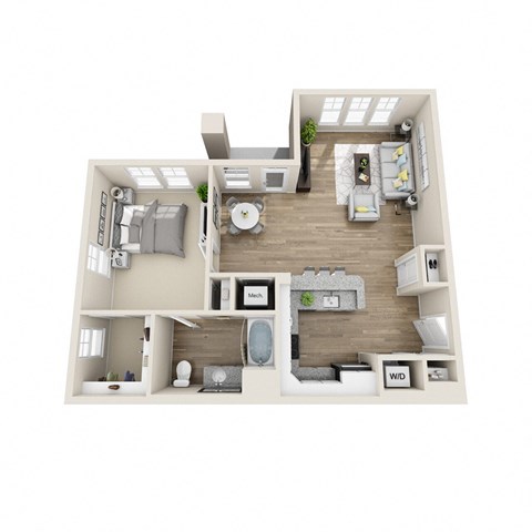 Bell Riverbend Village A1B floor plan