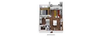 1 Bedroom A1B-M