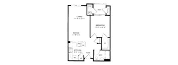A black and white image of a house floor plan.