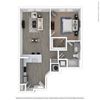 A1C One Bed One Bath Floor Plan A1C One Bed One Bath Floor Plan at Integra Sunrise Parc, Kissimmee, Florida