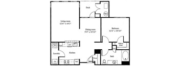 A black and white image of a floor plan for a house.