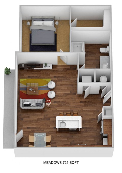 1 Bedroom A1D-M