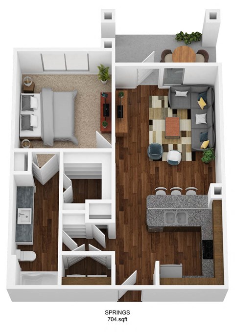 1 Bedroom A1D-S