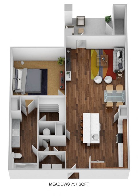 1 Bedroom A1F-M