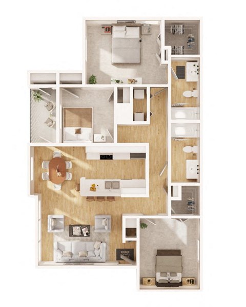 a floor plan of a house