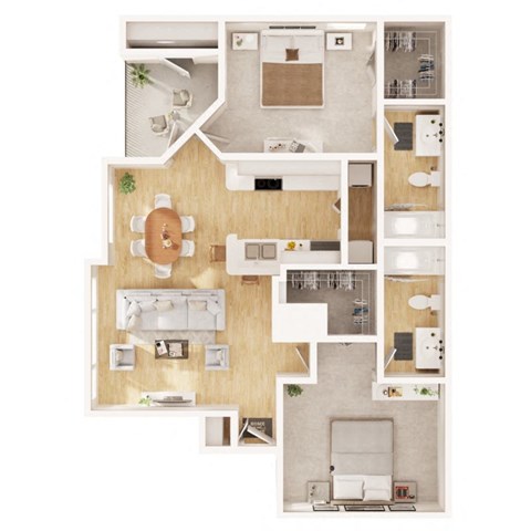 a floor plan of a house