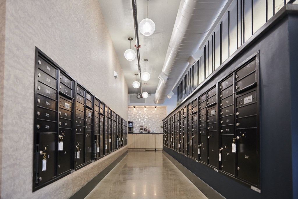 a view of the vault room of a jewelry store with many lockers