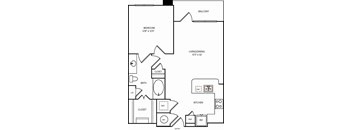 A black and white image of a floor plan for a home.