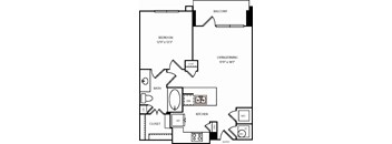 A black and white image of a floor plan for a home.