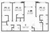 Azure Carnes Crossroads C2A Floor Plan 3 bed 2 bath 1515sqft 2D
