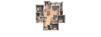 a floor plan of a house