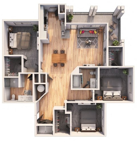 a floor plan of a house