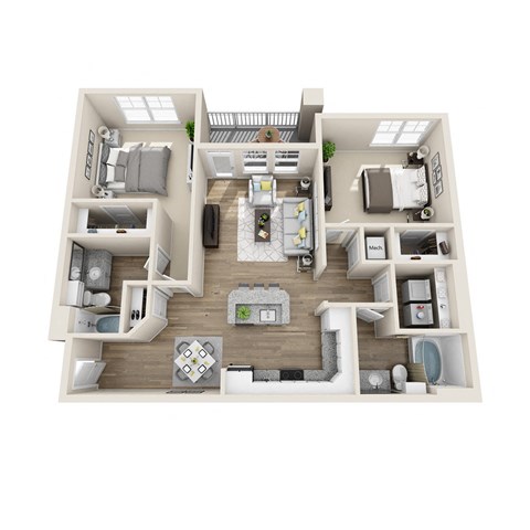 Bell Riverbend Village B2A floor plan