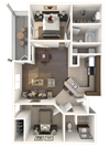 B2A_2 Bedroom Floor plan