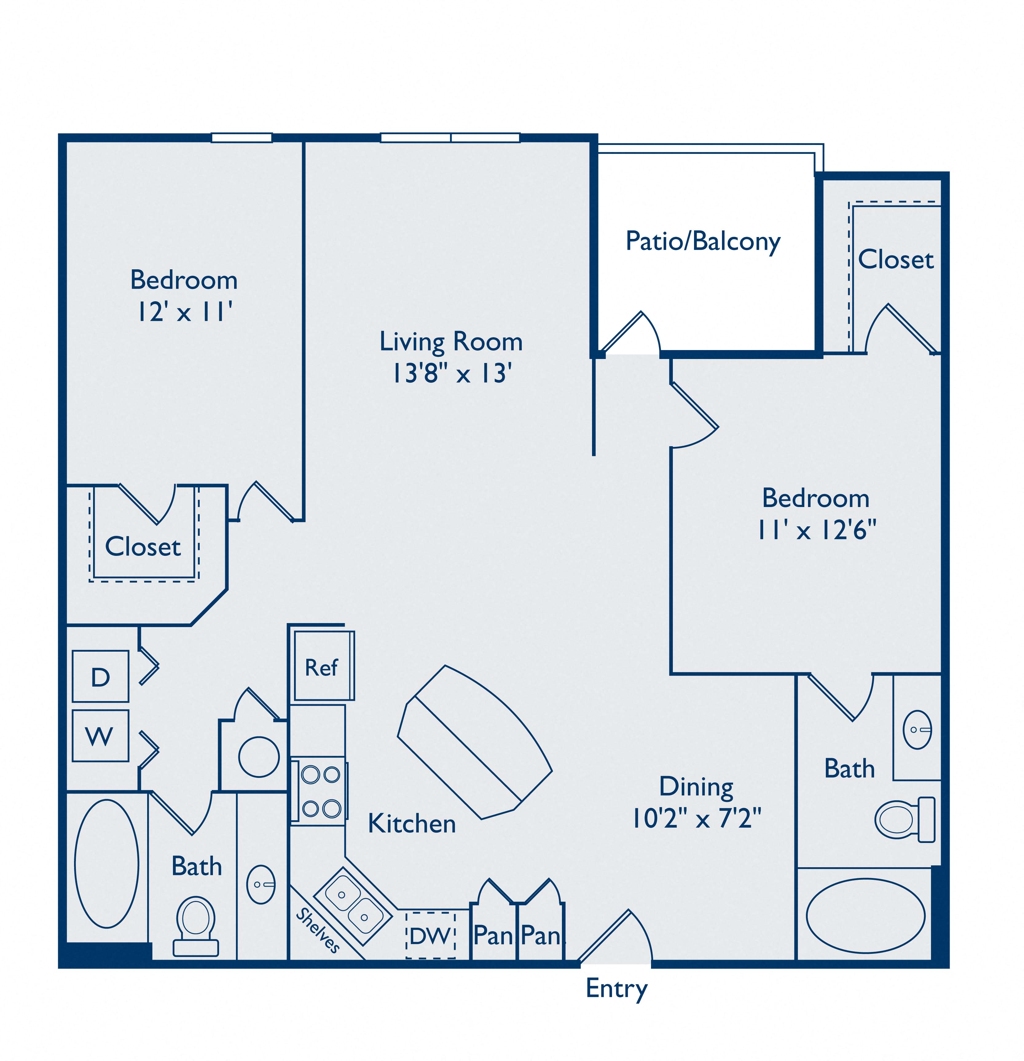 B2F 2Bed_2Bath at Bell Perimeter Center, Georgia