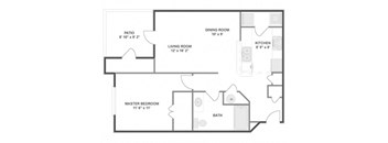 A1A_1BD 1 Bath_696sf