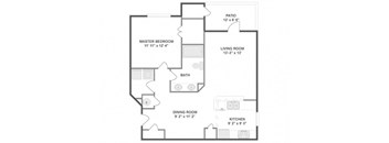 A1C_1BD 1 Bath_952sqft