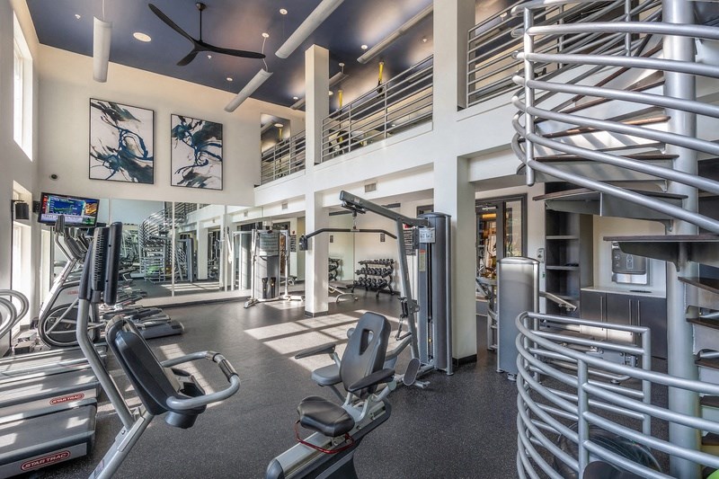 the gym at the estates at johnsons crossing