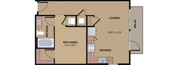 A1B_1BD 1 Bath_630sqft.