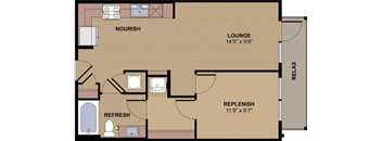A1D _1BD 1 Bath_635sqft.