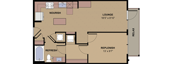A1E_1BD 1 Bath_646sqft.
