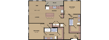 B2C _2BD 2 Bath_1286sqft